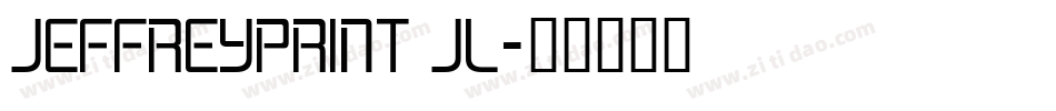 JeffreyPrint JL字体转换